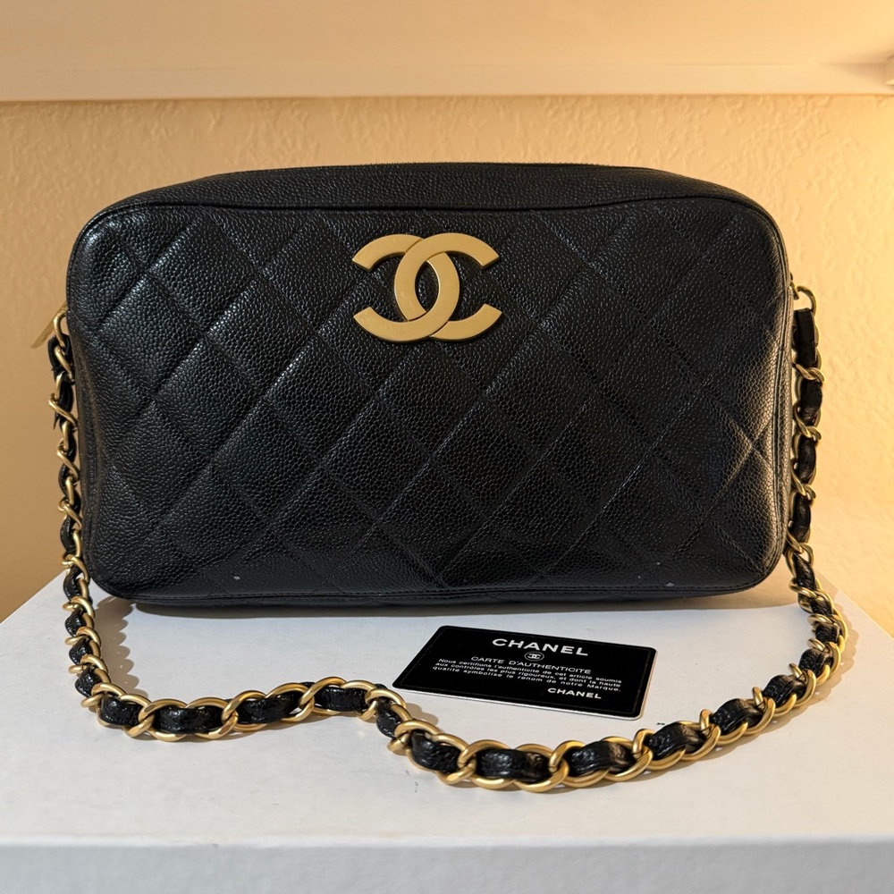 Authentic Vintage Chanel Caviar Quilted Bag